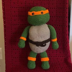 Crocheted Teenage Mutant Ninja Turtle